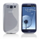Силиконов гръб ТПУ S-Line за Samsung i9300 Galaxy S3 Бял